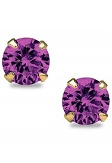 mind-boggling small light purple baby birthstone earrings